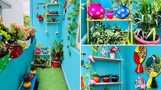 Small Indian Balcony Makeover in Low BudgetDIY balcony garden decoration Ideas [upl. by Hittel]