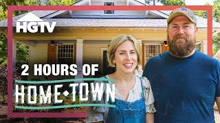 BINGE 2 HOURS of the Greatest Episodes  Home Town  HGTV [upl. by Darrow]