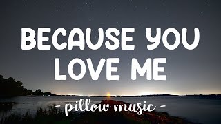 Because You Loved Me  Celine Dion Lyrics 🎵 [upl. by Randell135]