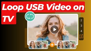 How to Loop USB Video on TV  Pen drive Video on Loop in TV [upl. by Celia]