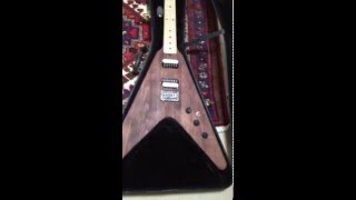 Hans Zillers Bonfire new Flying V built by lars eng of YMP comes to live [upl. by Aiekat821]