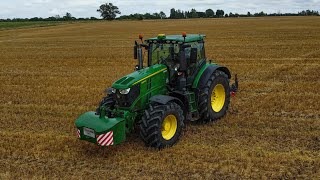 JOHN DEERE 6250R amp 7280R MOLEDRAINING farming johndeere [upl. by Ninetta870]