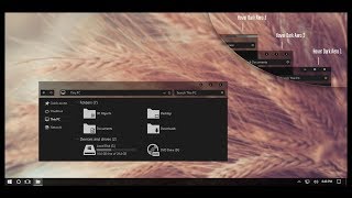 Hover Dark Aero Theme Windows10 May 2019 Update 1903 [upl. by Guimar]