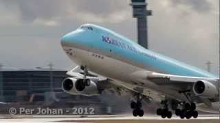 Amazing video of the B747 400F Korean Air Cargo [upl. by Renie]