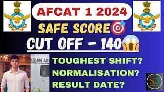 AFCAT 1 2024 EXPECTED CUT OFF 😱  AFCAT 1 2024 RESULT DATE [upl. by Cornia]