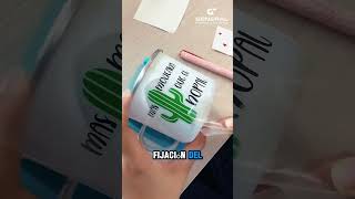 Taza de peltre personalizada con vinil adhesivo para las fiestas patrias [upl. by Yhtimit]