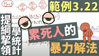 《提綱挈領學統計》範例 322 累死人的暴力解法 [upl. by Etteneg]