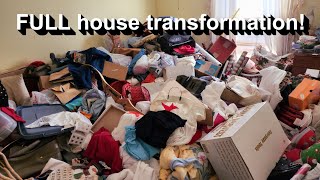 JawDropping Hoarder House Transformation FULL HOUSE CLEANING [upl. by Portland]