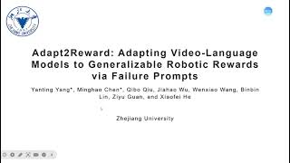 ECCV2024 Adapt2Reward—Adapting VideoLanguage Models to Generalizable Robotic Rewards [upl. by Airom811]