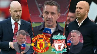 Man United vs Liverpool 03 Gary Neville amp Roy Keane Review Erik ten Hag amp Arne Slot Full Interview [upl. by Mccomb]