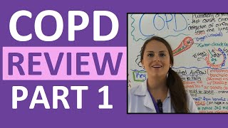 COPD Chronic Obstructive Pulmonary Disease Chronic Bronchitis EmphysemaNCLEX Part 1 [upl. by Weeks179]