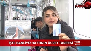 İşte HalkalıGebze Banliyö Hattının Ücret Tarifesi [upl. by Tsiuqram]