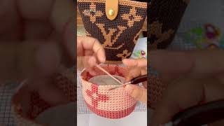 how to crochet a bag for beginners 초보자를위한 가방 코바늘 뜨개질 방법 初心者のためのかぎ針で編むバッグの作り方 crochet 뜨개질 shorts [upl. by Barolet]