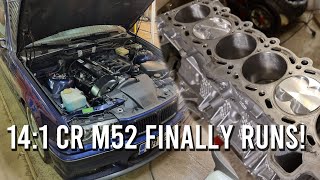 300hp NA M52 project Part8 first start [upl. by Maurizia]