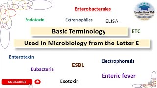 Basic terminology used in microbiology from Letter E raqbamicrohub laboratory microbiology [upl. by Dobson]