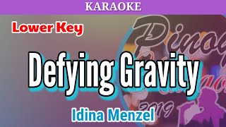 Defying Gravity by Idina Menzel Karaoke  Lower Key [upl. by Lehsreh]