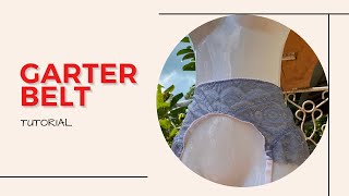 How to SEW a GARTER BELT diy  TRY ON Haul a garter belt [upl. by Annez]