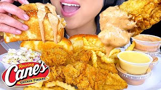 ASMR RAISING CANES FRIED CHICKEN FOOD HACK MUKBANG ASMR Phan [upl. by Nofets]