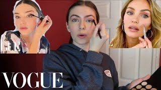 Following Victorias Secret Models Vogue Makeup Tutorials [upl. by Reifinnej670]