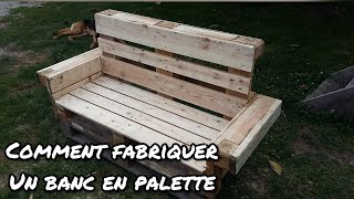 Comment faire un banc en palette [upl. by Ver312]