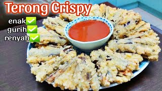 Bocorkan Resep Terong Crispy GA USAH BELI DI LUAR⁉️ Cemilan Gorengan enak simple krispi bikin nagih [upl. by Ailiec]