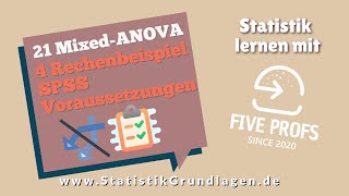 204 MixedANOVA  Rechenbeispiel SPSS Voraussetzungen [upl. by Sharman222]