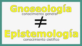 MÓDULO1 ¿Qué es EPISTEMOLOGÍA y GNOSEOLOGÍA Origen etimología y qué abarca [upl. by Notsahc]