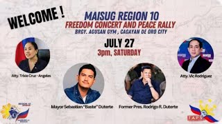 MAISUG RALLY CAGAYAN DE ORO  DAYUNYOR PINAHIYA NI BAGYONG CARINA [upl. by Roxy976]