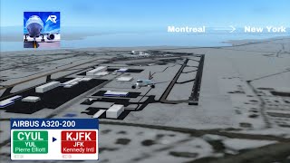 RFS  Montreal to New York  Airbus a320200 [upl. by Repohtsirhc]