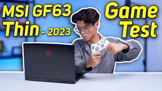 Game Test MSI GF63 Thin 2023 Core i5  12450H  RTX 2050 Đánh giá Chi tiết Hiệu Năng  LaptopAZ [upl. by Ahsirtap]