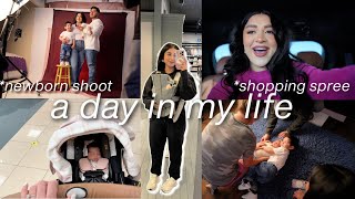 VLOG NEWBORN SHOOT  SHOPPING SPREE [upl. by Gwenore241]