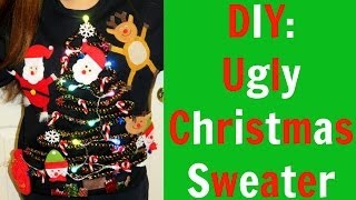 DIY ugly Christmas sweater 🎄 [upl. by Groos]