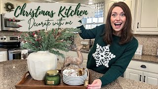 COZY CHRISTMAS KITCHEN DECORATE WITH ME  CHRISTMAS 2023 DECORATING IDEAS [upl. by Tully]