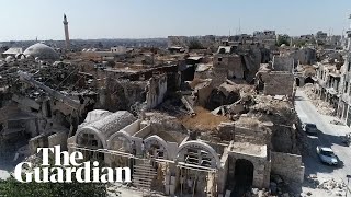 Syria drone footage shows devastation in Aleppo Deir ezZor and rural Damacus [upl. by Inar748]