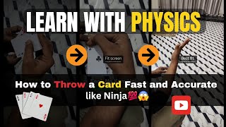 How to Throw a Card Fast and Accurate like Ninja💯😱 With Physics shorts views ytshorts [upl. by Ear]