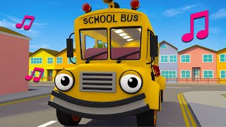 The Wheels on the Bus Go Round and Round Song  Geckos Garage  Nursery Rhymes amp Kids Songs [upl. by Eecyak]