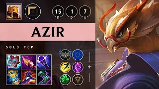 Azir Top vs Jax Pentakill Legendary  EUW Challenger Patch 1421 [upl. by Imuyam]