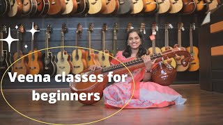 Veena classes for beginners  Online veena classes  learn veena  Ranjani mahesh  veenaclasses [upl. by Atinaj]