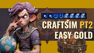 CRAFTING ADDON CRAFTSIM GUIDE PT2 WoW TWW [upl. by Ruhtra]