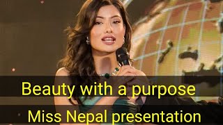 Miss Nepal presentation Beauty with a purpose [upl. by Sauers]