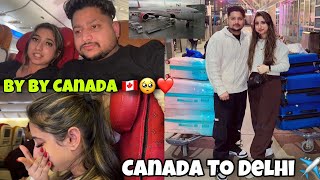 By By Canada 🇨🇦🥺❤️ CANADA TO DELHI✈️ SURPRISE REVEAL [upl. by Domonic609]