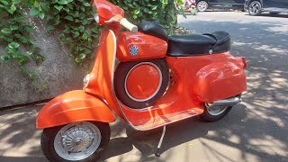 Vespa SS50 1965 Orange [upl. by Ardnoet]