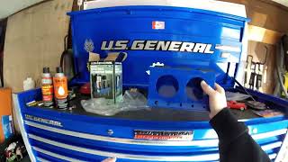 Harbor Freight US General Tool Box Magnetic Spray Can amp Screwdriver Holder Review [upl. by Beilul601]