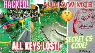 Hack Audi VW MQB Immobilizer ALL KEYS LOST with Autel IM608 XP400 PRO APB130 pin lifting techniques [upl. by Porte]