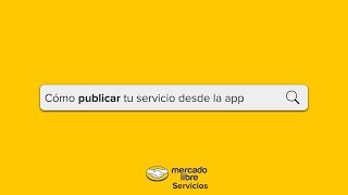 Cómo publicar servicios en Mercado Libre desde la app [upl. by Uda]