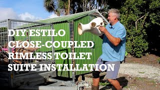 DIY Estilo CloseCoupled Rimless Toilet Suite Installation [upl. by Elfstan699]