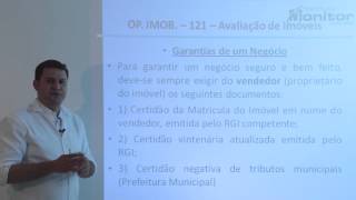 121  Operações Imobiliárias  Avaliação de Imóveis [upl. by Nadual]