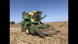 John Deere 105 Corn Special Finishing 2020 Corn Harvest [upl. by Xer]