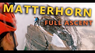 The Matterhorn Hörnli Ridge FULL CLIMB Raw 360 GoPro Footage [upl. by Aneert427]