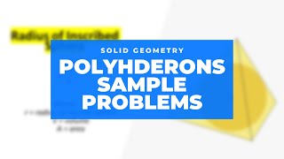 Polyhedrons Sample Problems [upl. by Gromme]